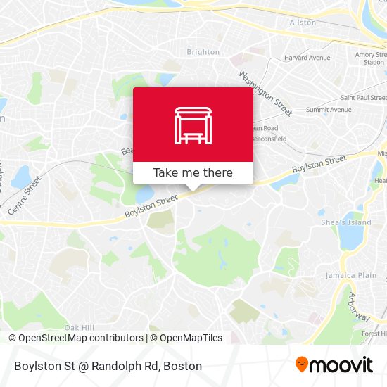 Mapa de Boylston St @ Randolph Rd
