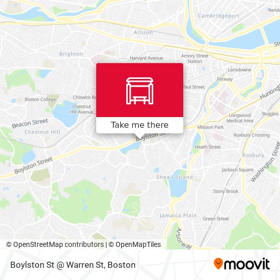 Boylston St @ Warren St map