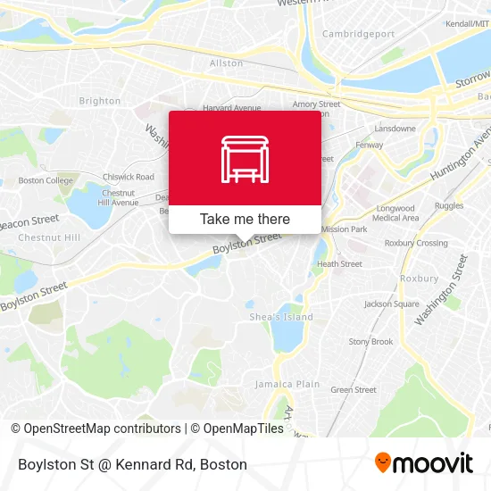 Boylston St @ Kennard Rd map