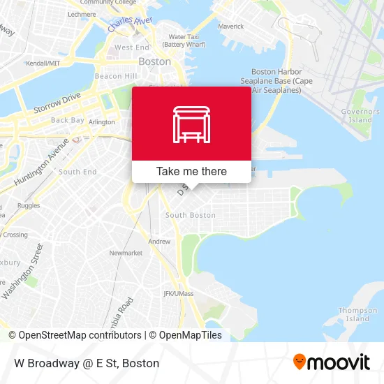 Mapa de W Broadway @ E St