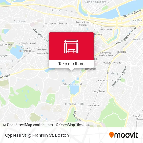 Mapa de Cypress St @ Franklin St