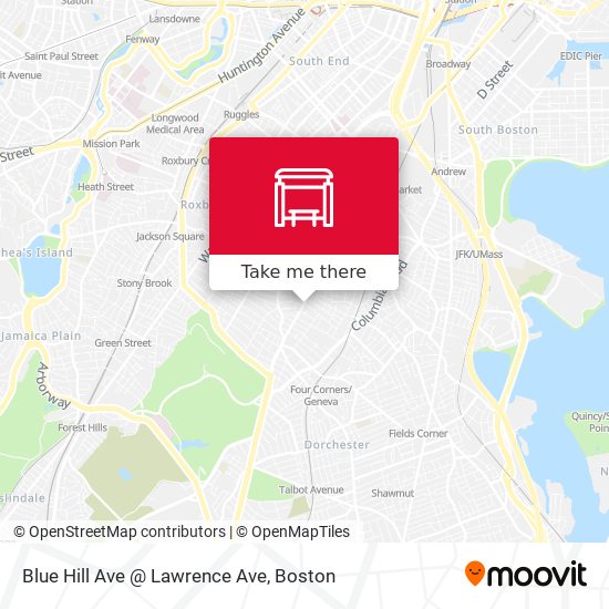 Mapa de Blue Hill Ave @ Lawrence Ave
