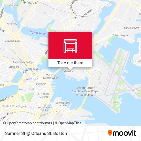 Sumner St @ Orleans St map