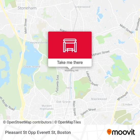 Pleasant St Opp Everett St map