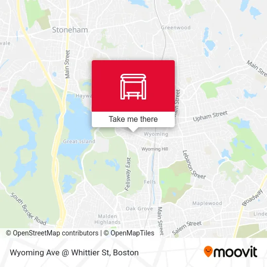 Wyoming Ave @ Whittier St map