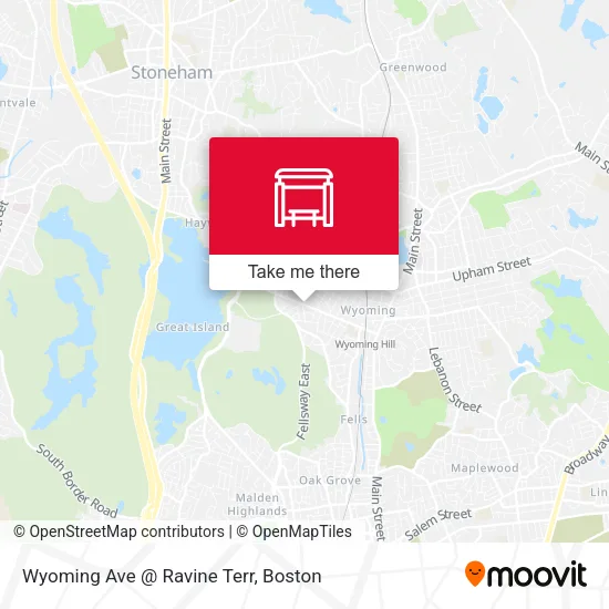 Wyoming Ave @ Ravine Terr map