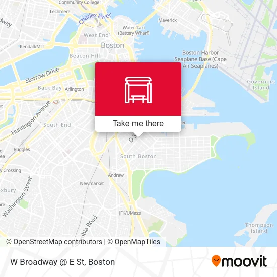 Mapa de W Broadway @ E St