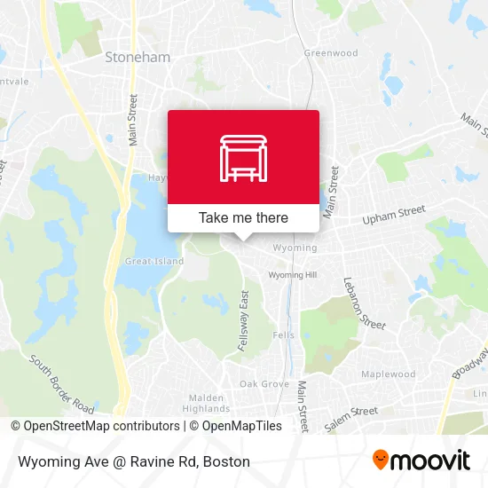 Wyoming Ave @ Ravine Rd map
