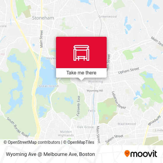 Wyoming Ave @ Melbourne Ave map