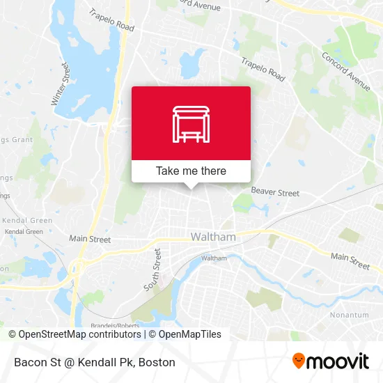 Bacon St @ Kendall Pk map