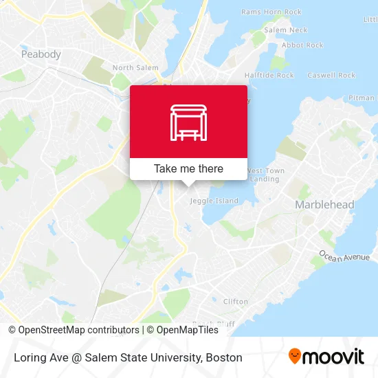 Mapa de Loring Ave @ Salem State University