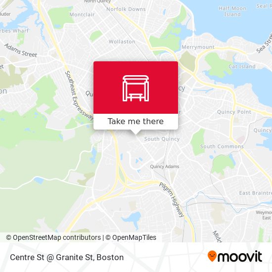 Mapa de Centre St @ Granite St