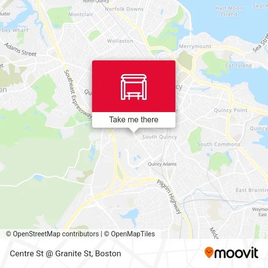Mapa de Centre St @ Granite St