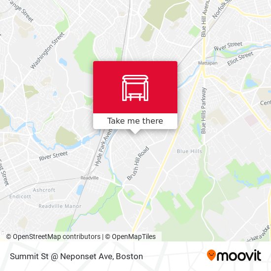 Mapa de Summit St @ Neponset Ave