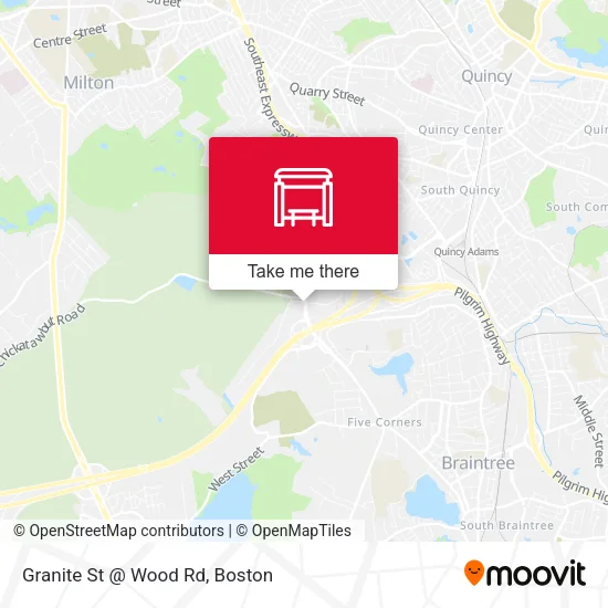 Granite St @ Wood Rd map