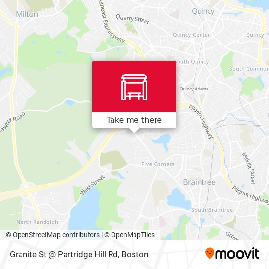 Mapa de Granite St @ Partridge Hill Rd
