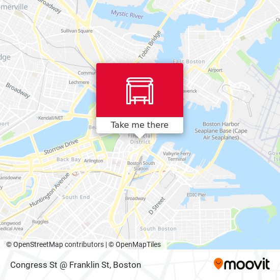 Congress St @ Franklin St map