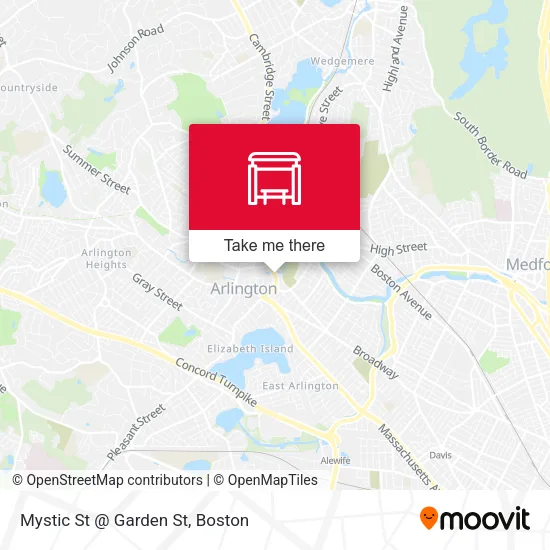 Mystic St @ Garden St map