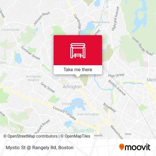Mapa de Mystic St @ Rangely Rd