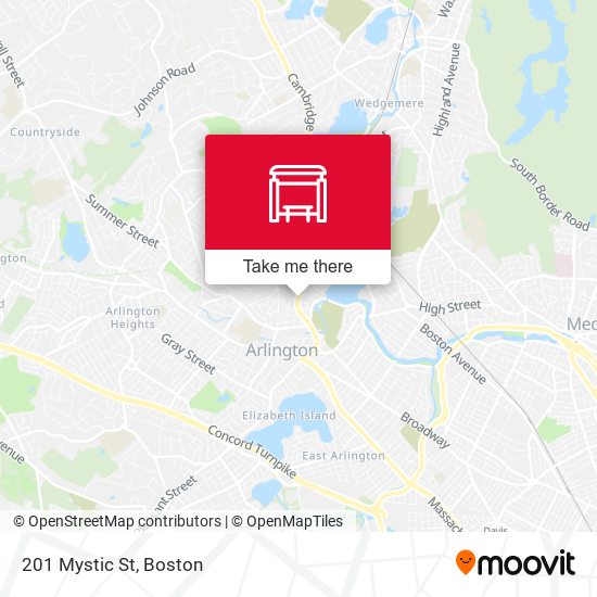 Mapa de 201 Mystic St