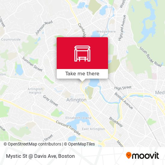 Mystic St @ Davis Ave map