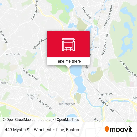 449 Mystic St - Winchester Line map