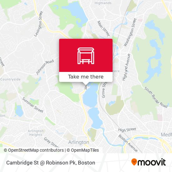 Mapa de Cambridge St @ Robinson Pk