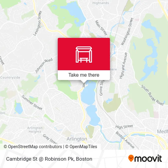 Cambridge St @ Robinson Pk map