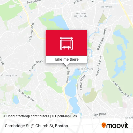 Cambridge St @ Church St map