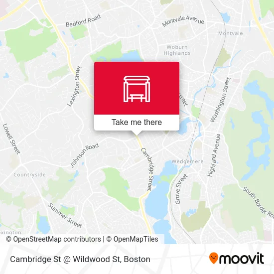 Cambridge St @ Wildwood St map