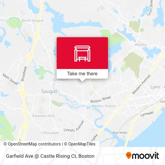 Garfield Ave @ Castle Rising Ct map