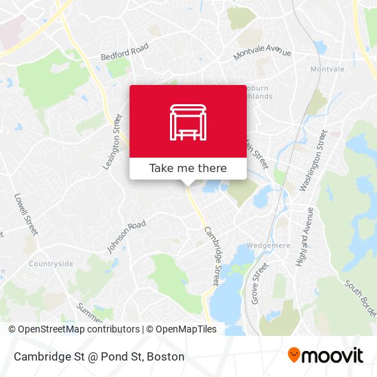 Mapa de Cambridge St @ Pond St