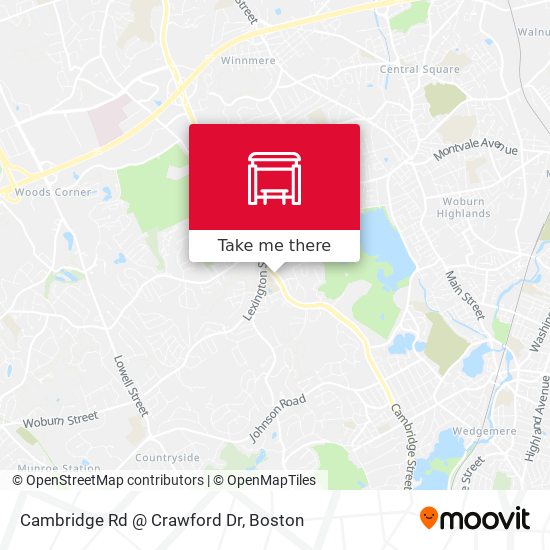Mapa de Cambridge Rd @ Crawford Dr