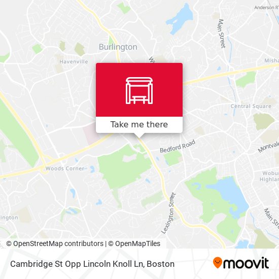 Mapa de Cambridge St Opp Lincoln Knoll Ln