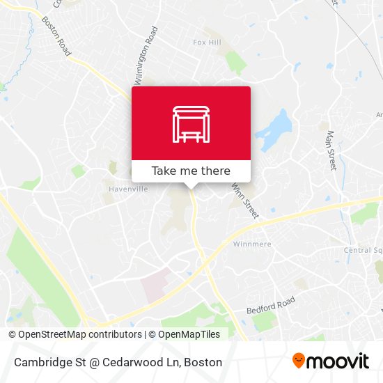 Mapa de Cambridge St @ Cedarwood Ln