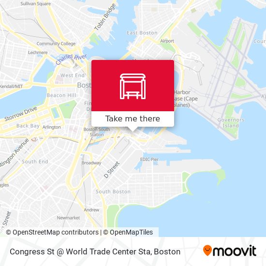 Mapa de Congress St @ World Trade Center Sta