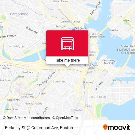 Mapa de Berkeley St @ Columbus Ave
