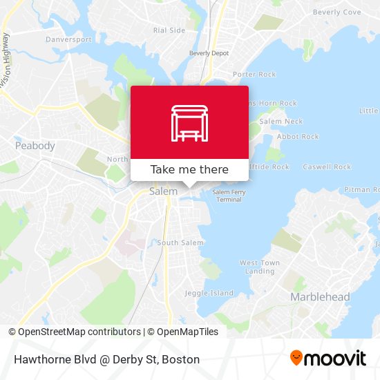 Hawthorne Blvd @ Derby St map