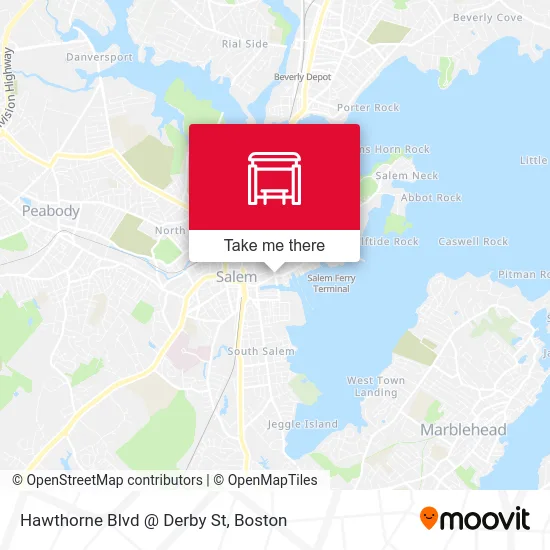 Hawthorne Blvd @ Derby St map