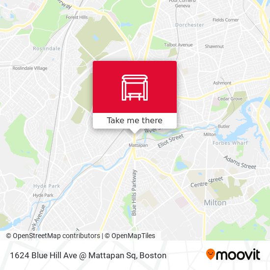 1624 Blue Hill Ave @ Mattapan Sq map