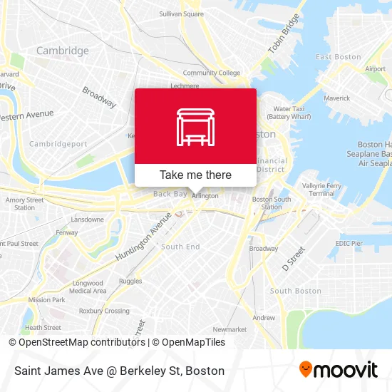 Mapa de Saint James Ave @ Berkeley St