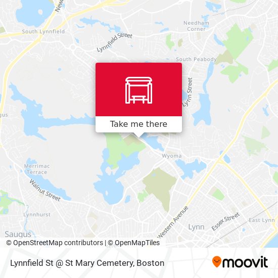 Lynnfield St @ St Mary Cemetery map