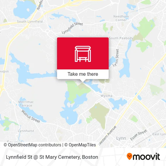 Lynnfield St @ St Mary Cemetery map