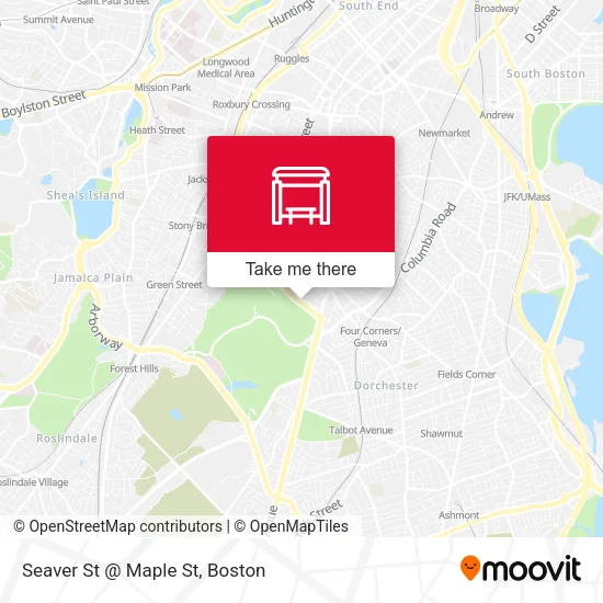 Mapa de Seaver St @ Maple St