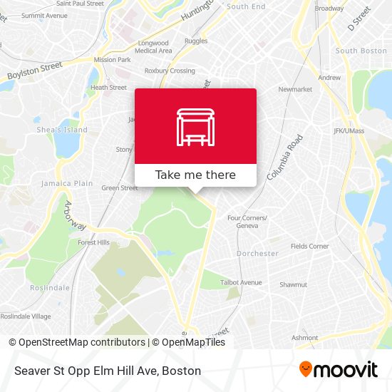 Seaver St Opp Elm Hill Ave map