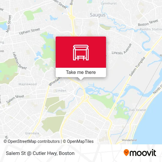 Salem St @ Cutler Hwy map