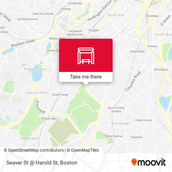 Seaver St @ Harold St map