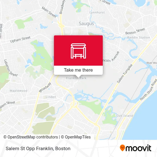 Salem St Opp Franklin map