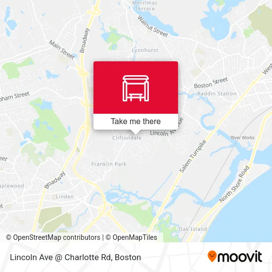 Lincoln Ave @ Charlotte Rd map