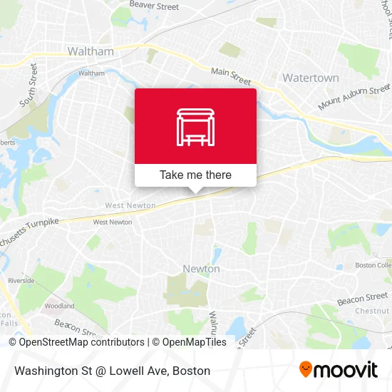 Washington St @ Lowell Ave map